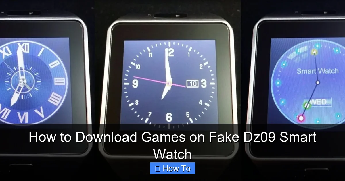 How to Download Games on Fake Dz09 Smart Watch