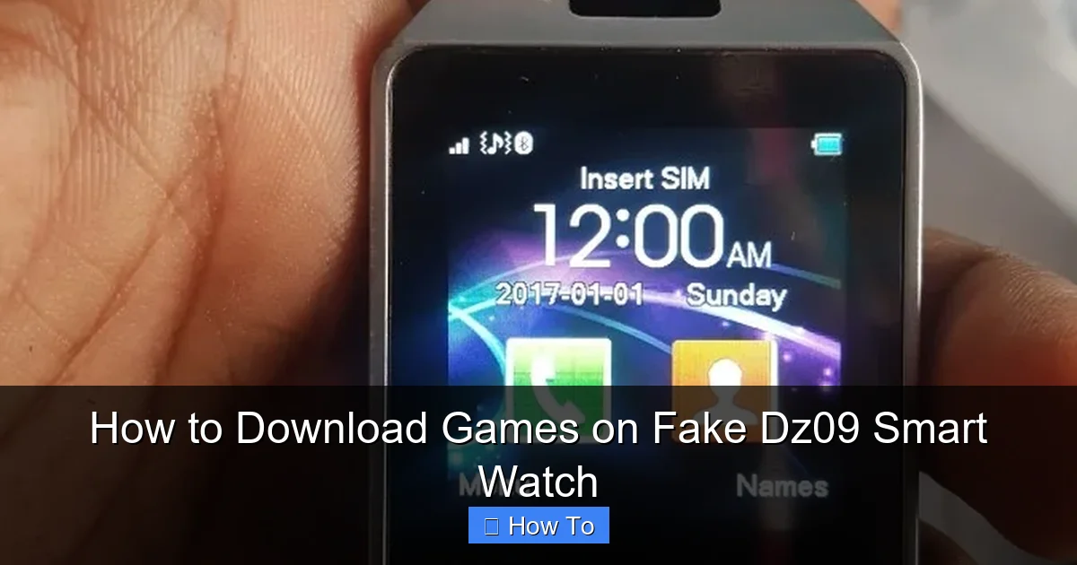 How to Download Games on Fake Dz09 Smart Watch