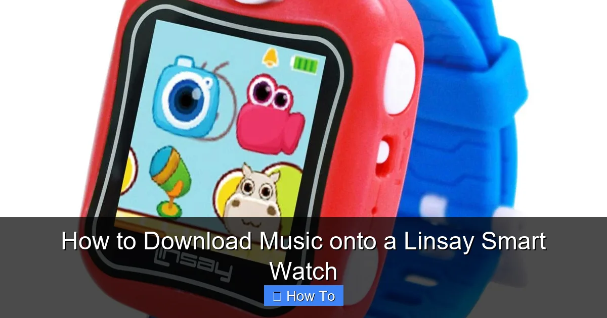 How to Download Music onto a Linsay Smart Watch