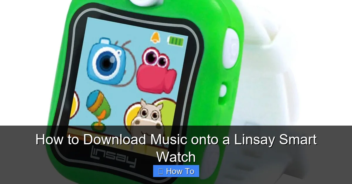 How to Download Music onto a Linsay Smart Watch