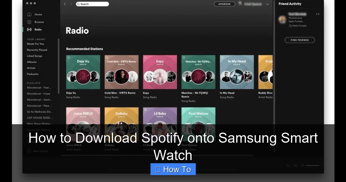 How to Download Spotify onto Samsung Smart Watch