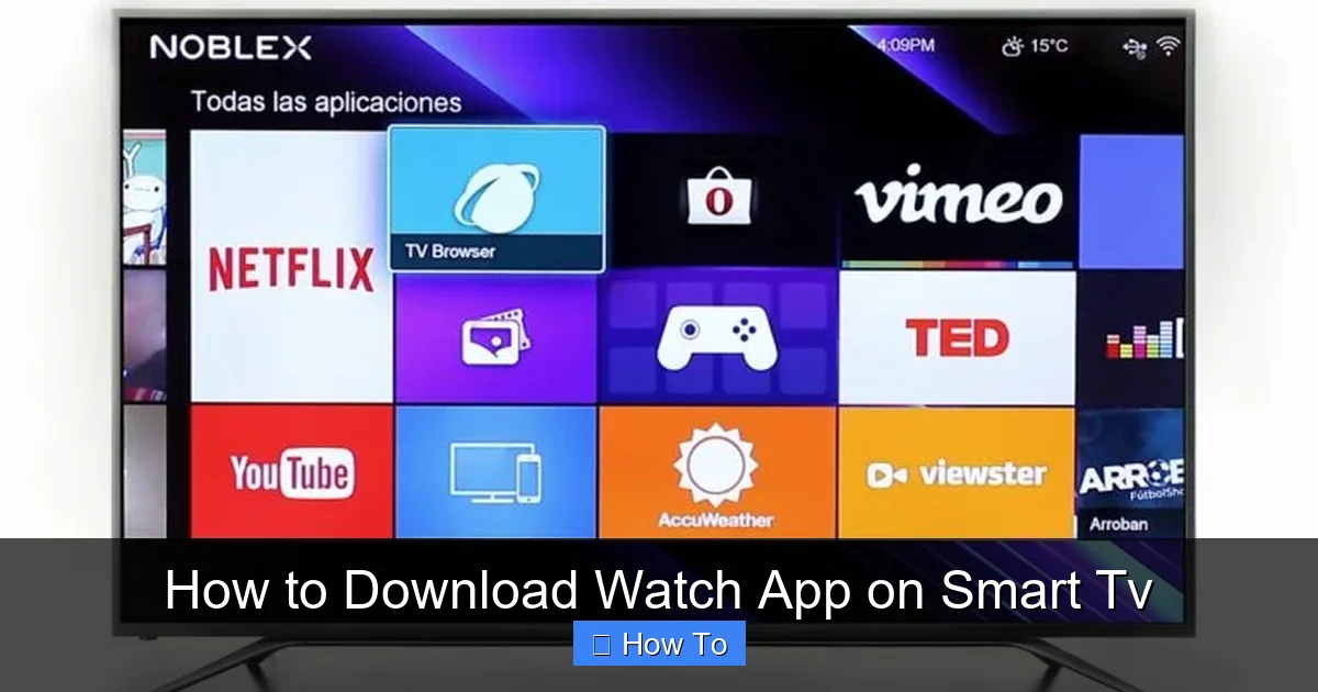 How to Download Watch App on Smart Tv