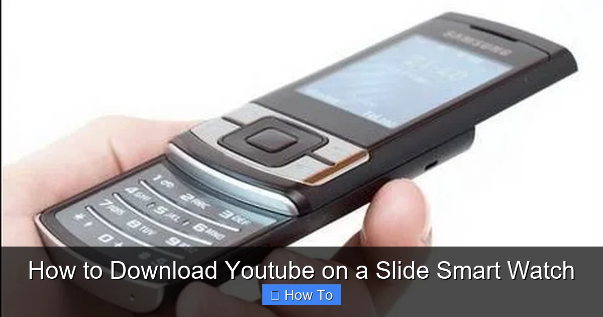 How to Download Youtube on a Slide Smart Watch