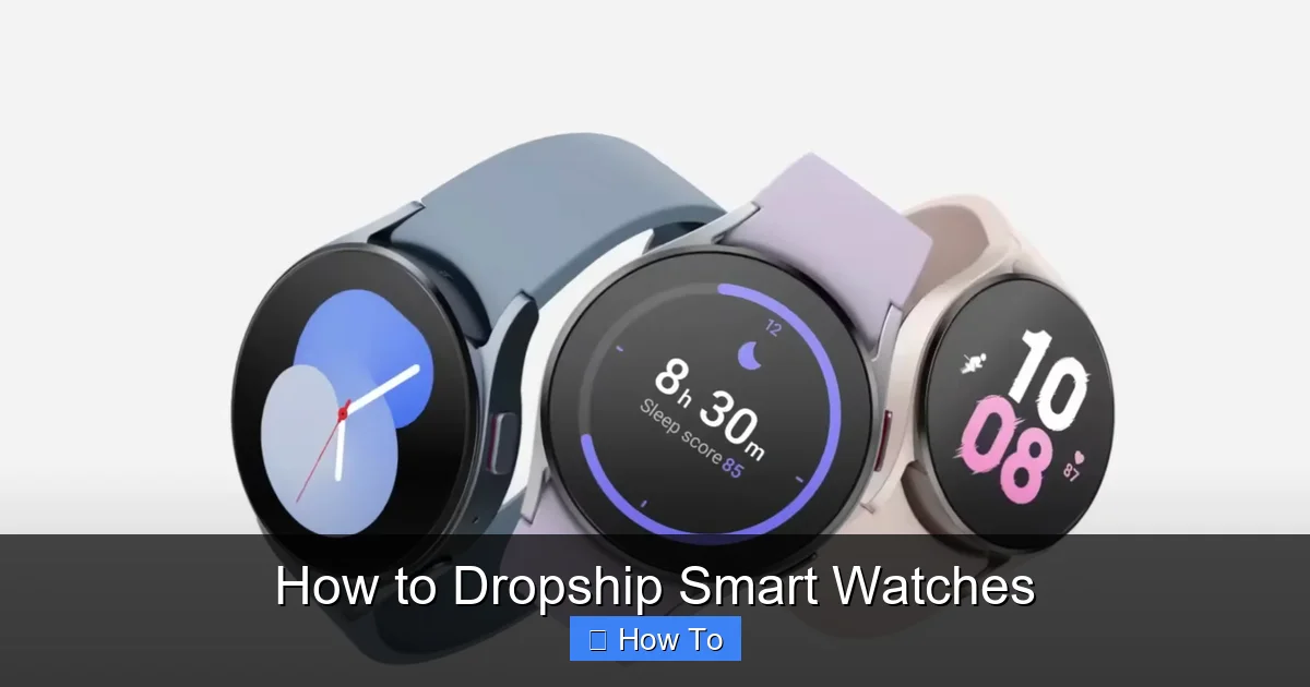 How to Dropship Smart Watches