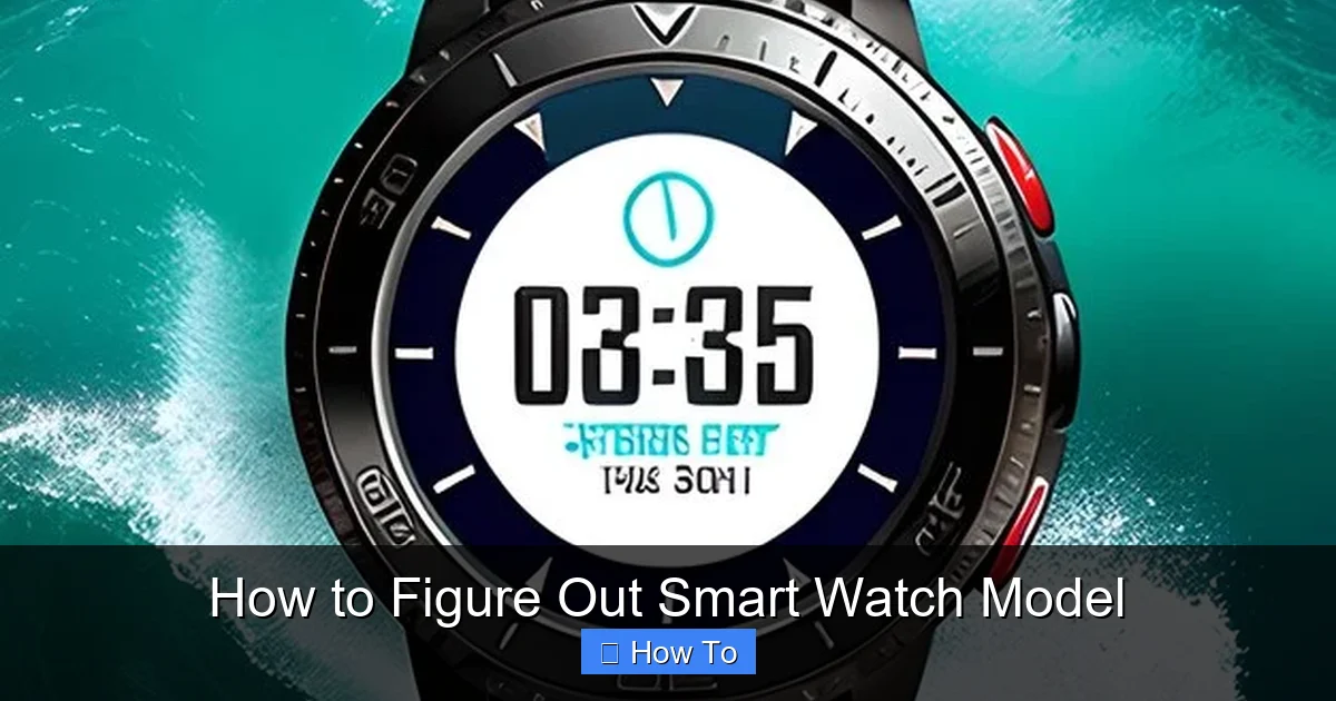 How to Figure Out Smart Watch Model