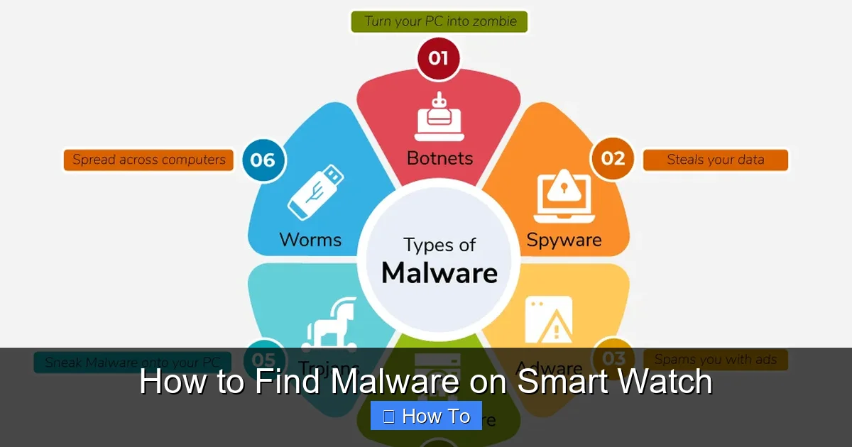 How to Find Malware on Smart Watch
