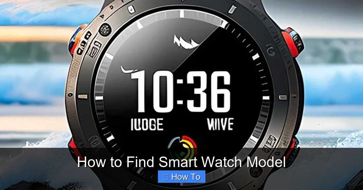 How to Find Smart Watch Model