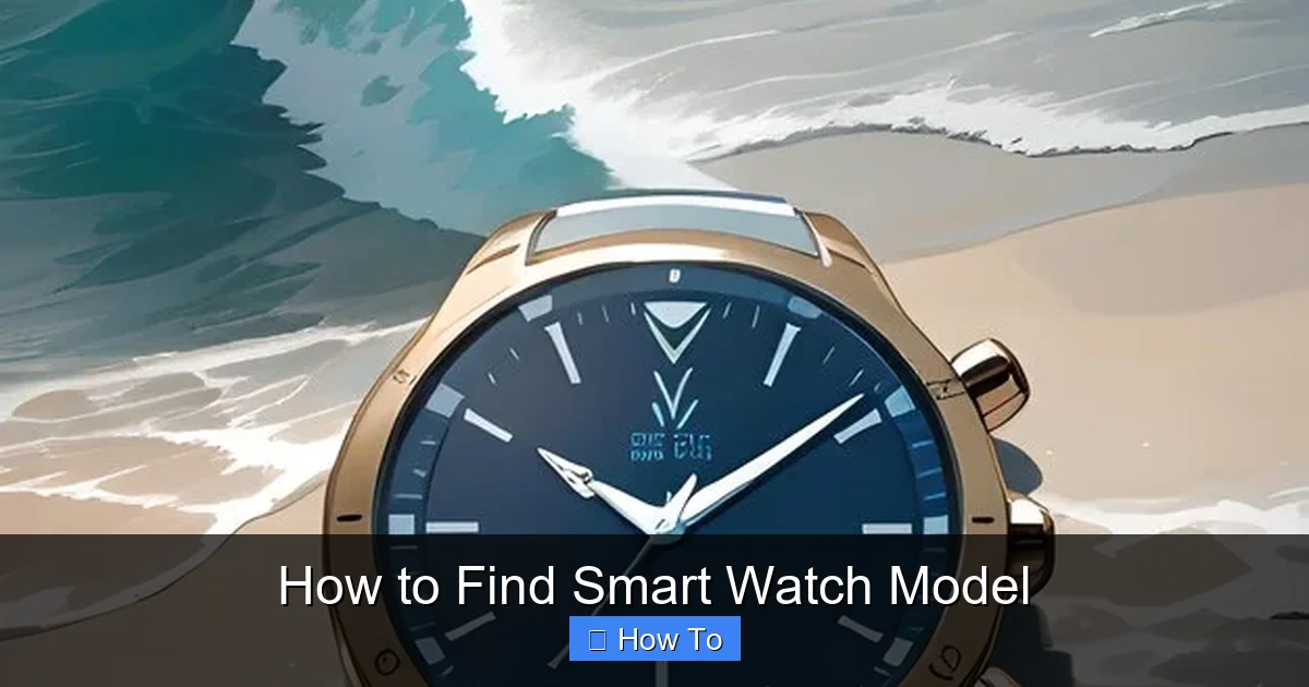 How to Find Smart Watch Model