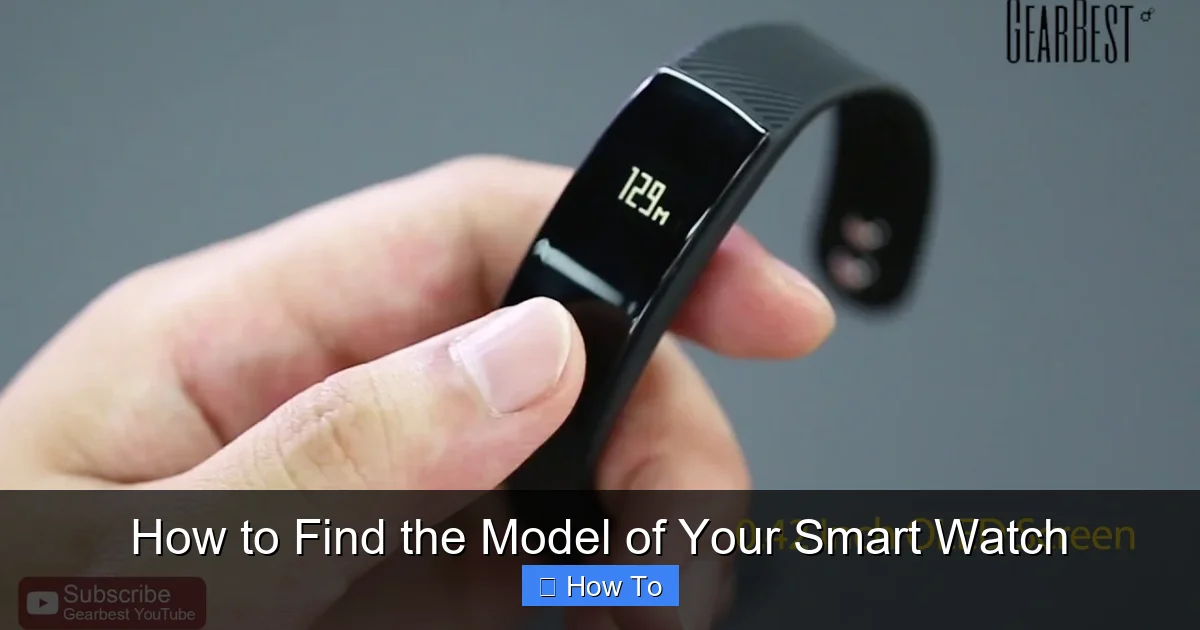 How to Find the Model of Your Smart Watch