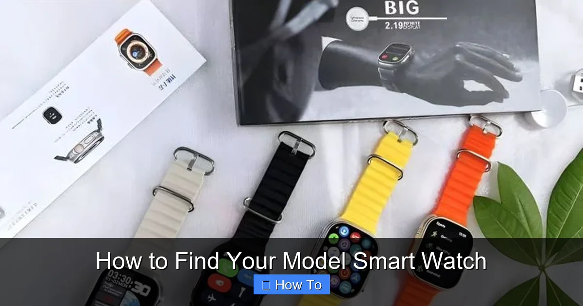 How to Find Your Model Smart Watch