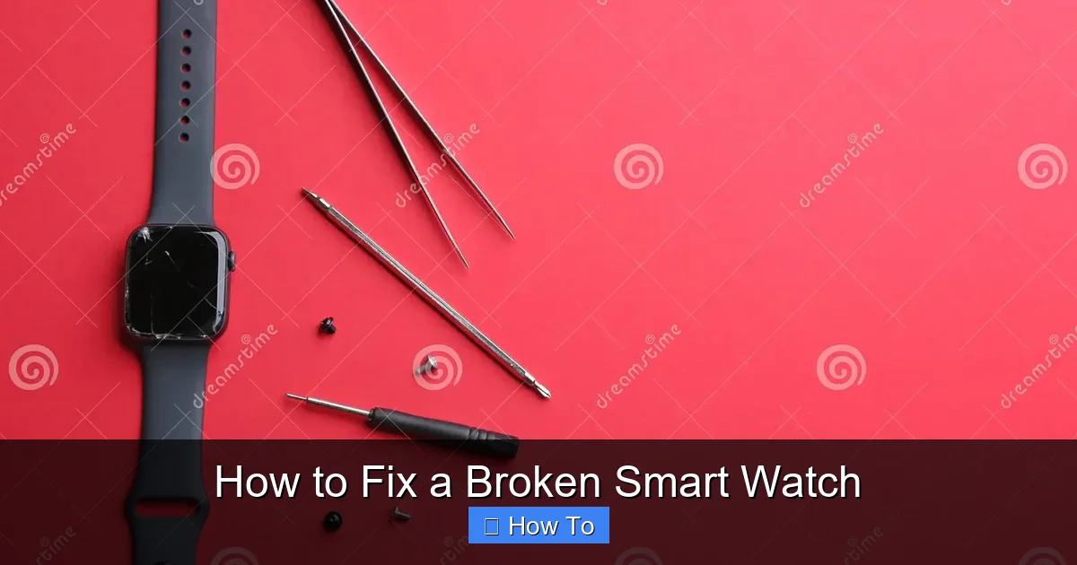 How to Fix a Broken Smart Watch