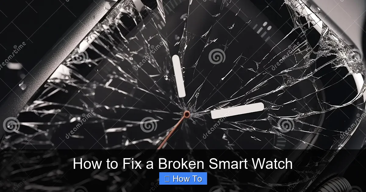 How to Fix a Broken Smart Watch