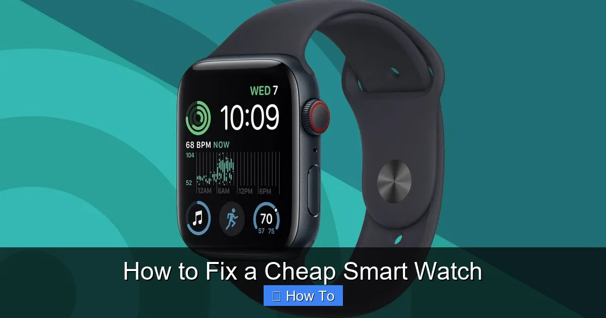 How to Fix a Cheap Smart Watch