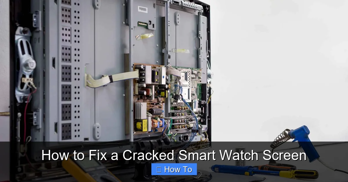 How to Fix a Cracked Smart Watch Screen