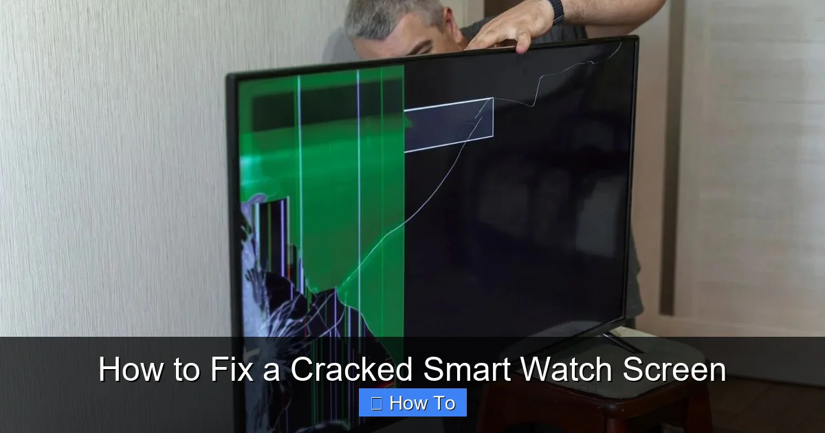 How to Fix a Cracked Smart Watch Screen