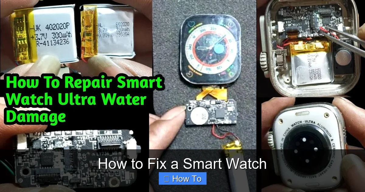 How to Fix a Smart Watch