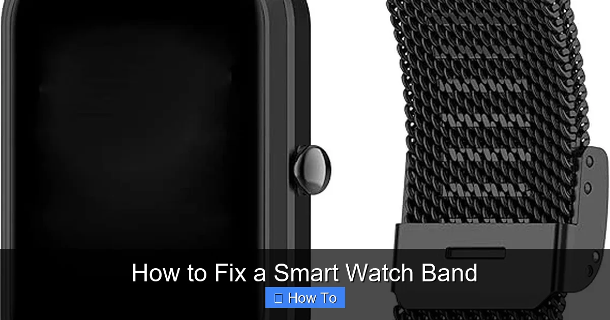 How to Fix a Smart Watch Band