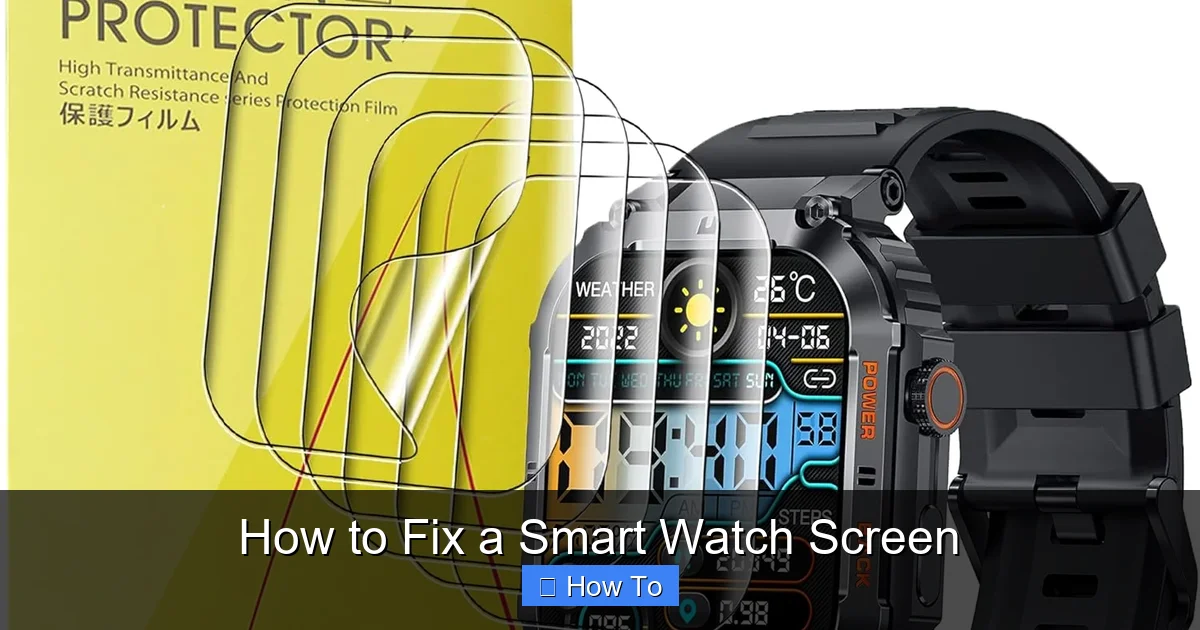 How to Fix a Smart Watch Screen
