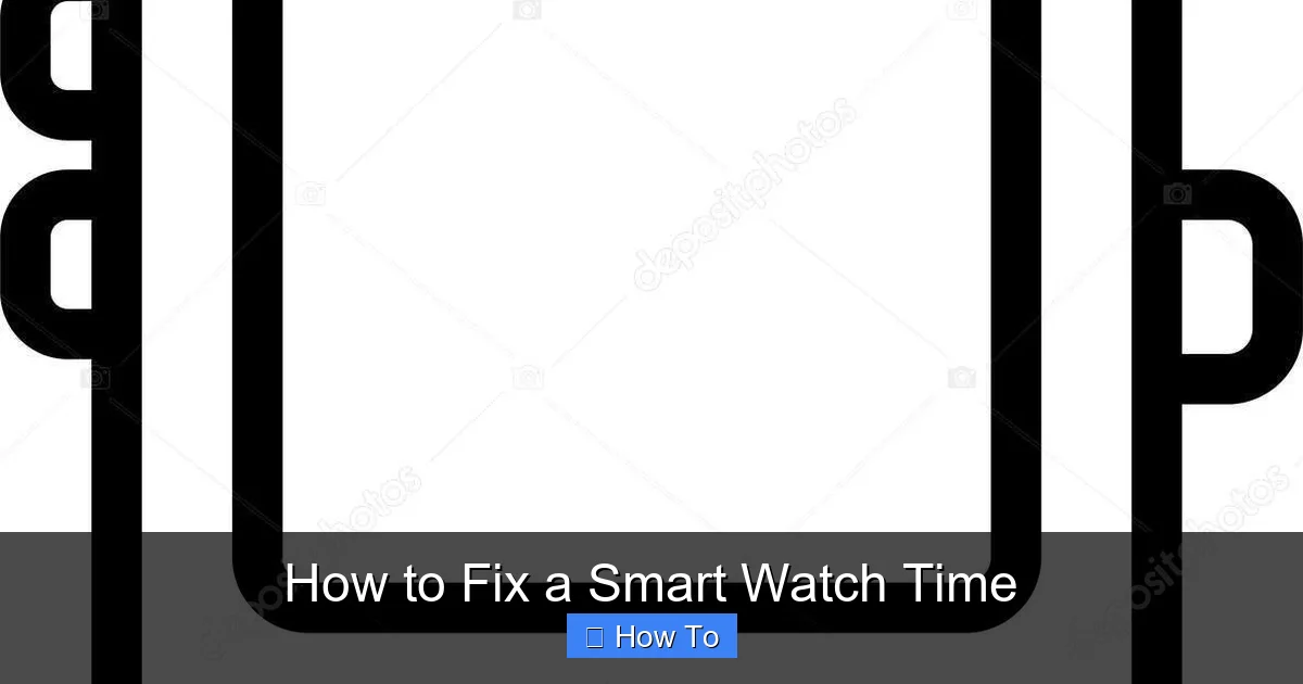 How to Fix a Smart Watch Time