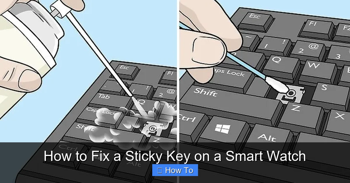 How to Fix a Sticky Key on a Smart Watch