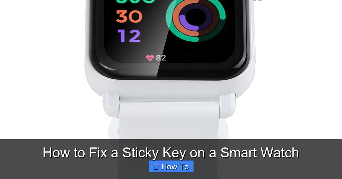 How to Fix a Sticky Key on a Smart Watch