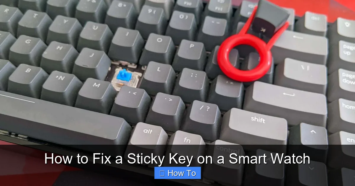 How to Fix a Sticky Key on a Smart Watch