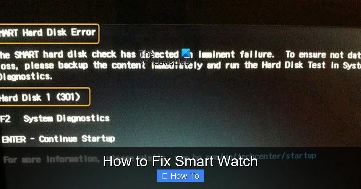 How to Fix Smart Watch