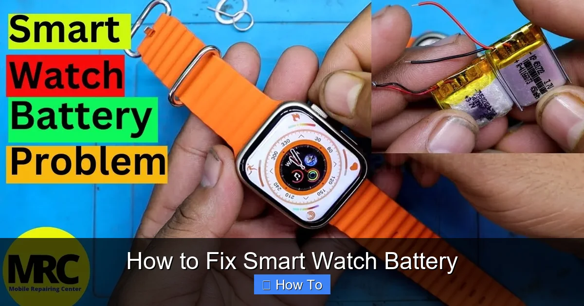 How to Fix Smart Watch Battery