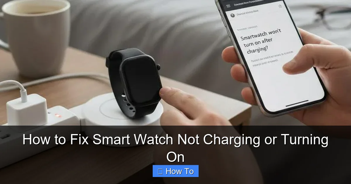 How to Fix Smart Watch Not Charging or Turning On