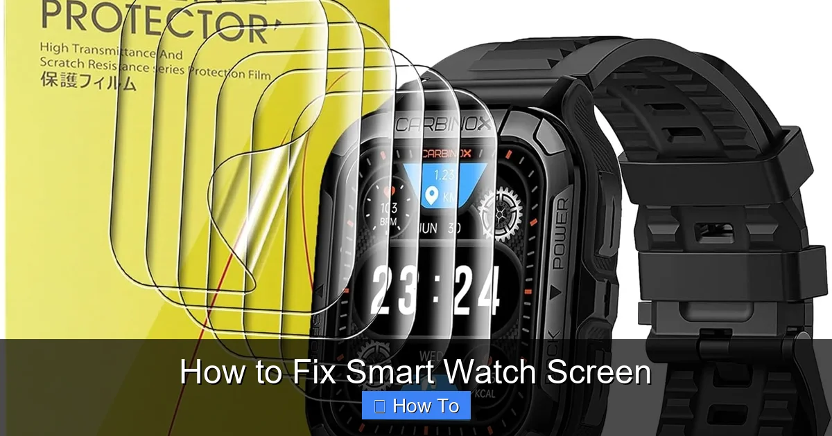How to Fix Smart Watch Screen