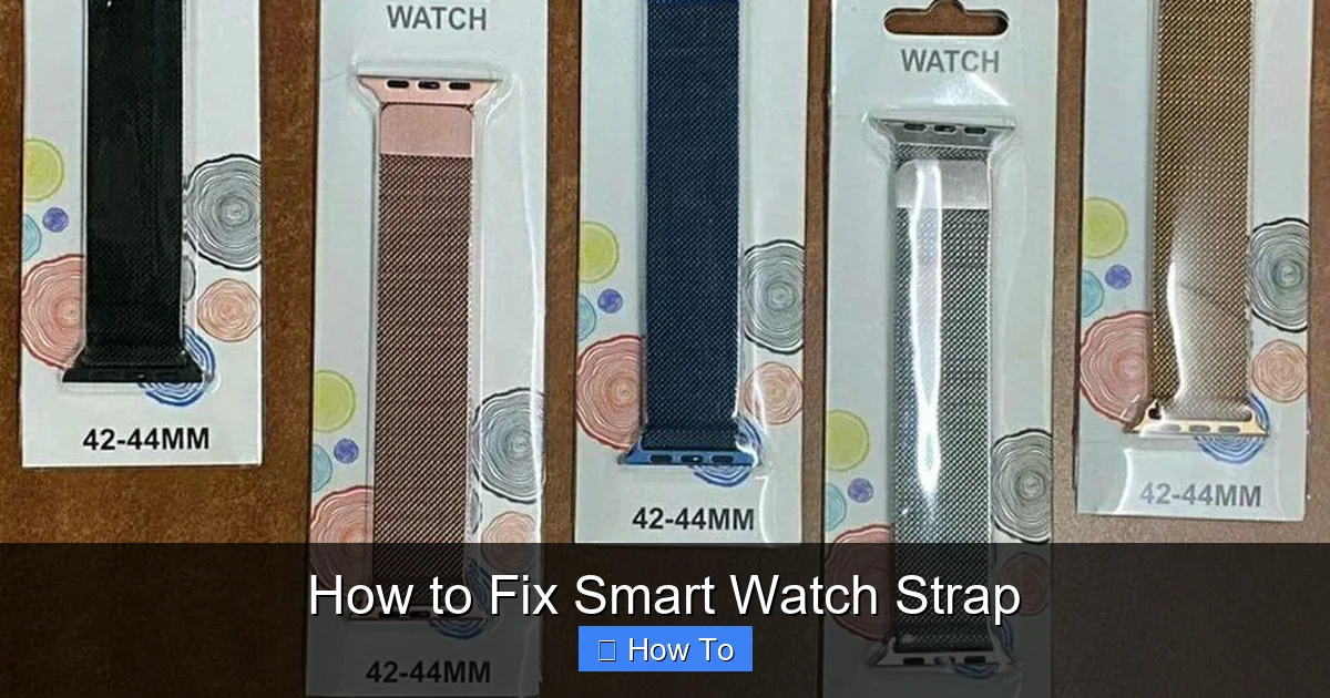 How to Fix Smart Watch Strap