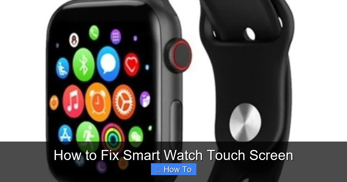 How to Fix Smart Watch Touch Screen