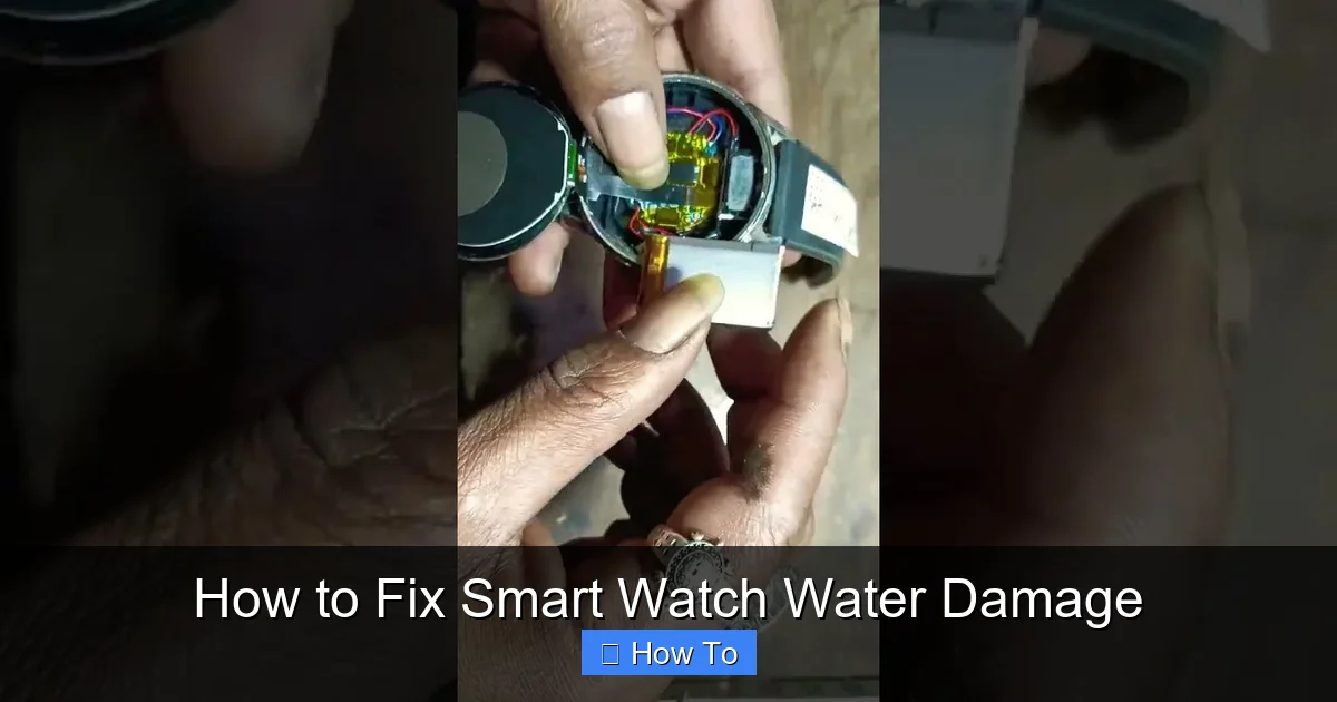How to Fix Smart Watch Water Damage