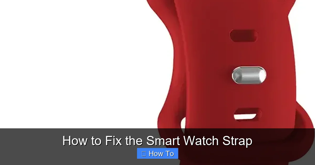 How to Fix the Smart Watch Strap