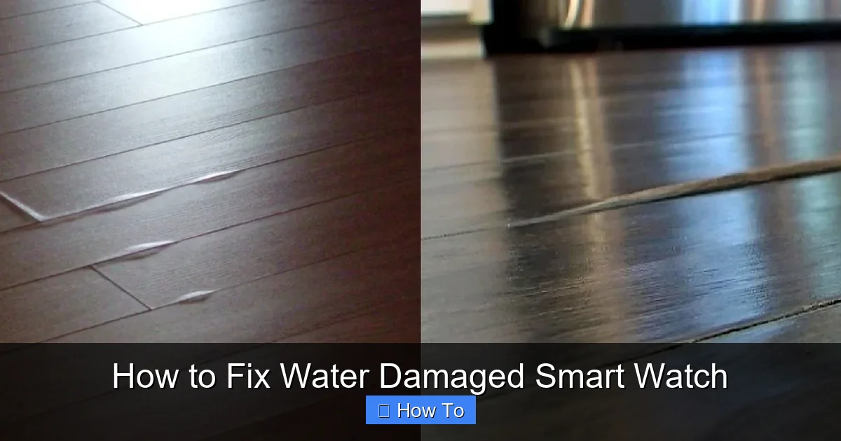 How to Fix Water Damaged Smart Watch