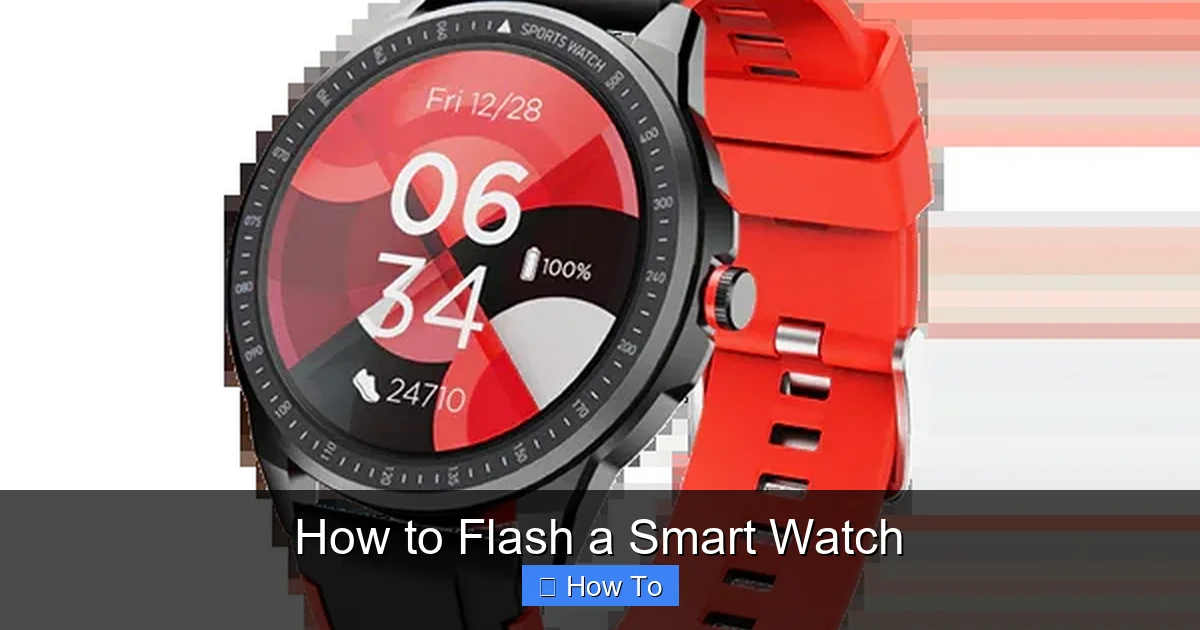 How to Flash a Smart Watch