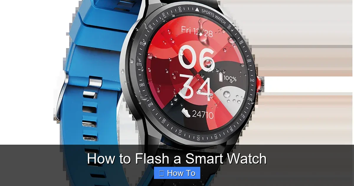 How to Flash a Smart Watch
