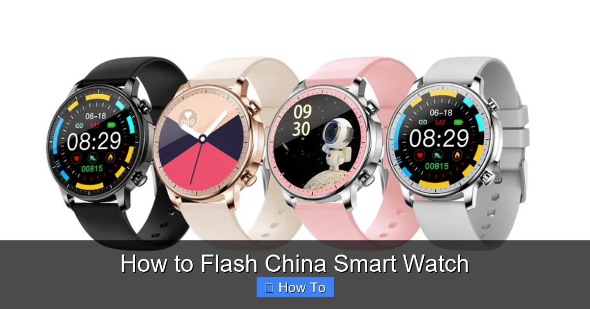 How to Flash China Smart Watch