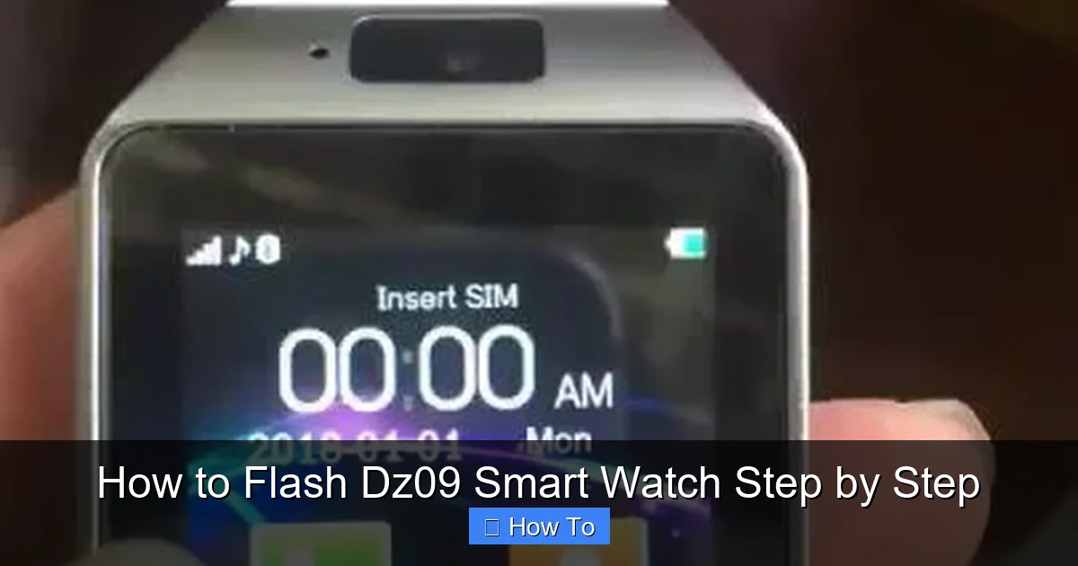 How to Flash Dz09 Smart Watch Step by Step