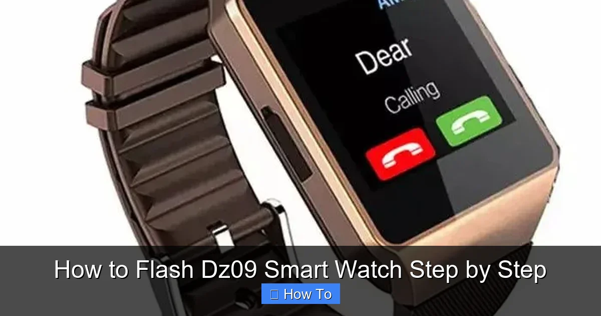 How to Flash Dz09 Smart Watch Step by Step