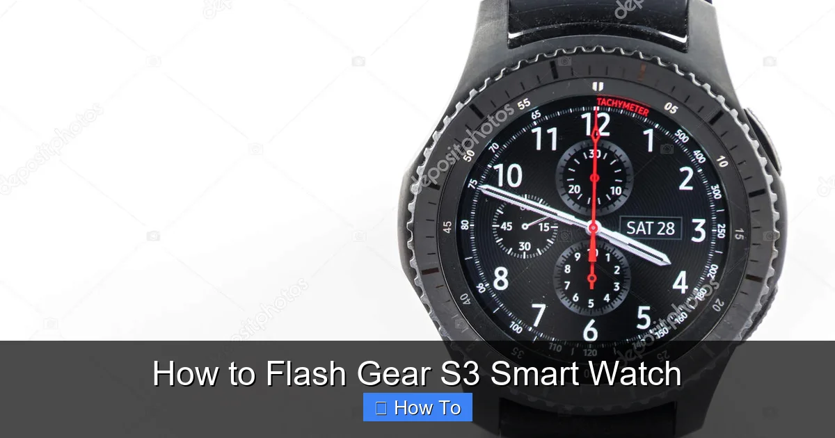 How to Flash Gear S3 Smart Watch