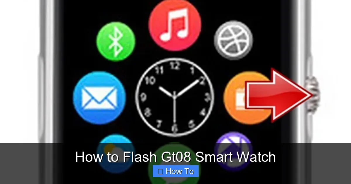 How to Flash Gt08 Smart Watch