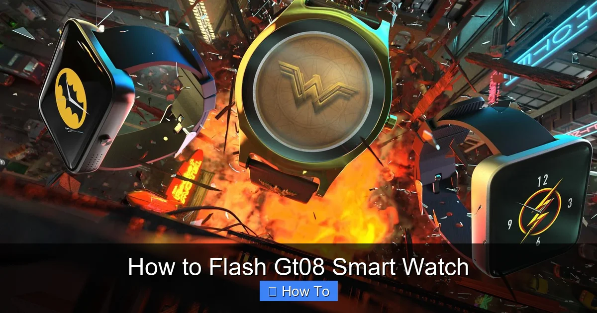 How to Flash Gt08 Smart Watch