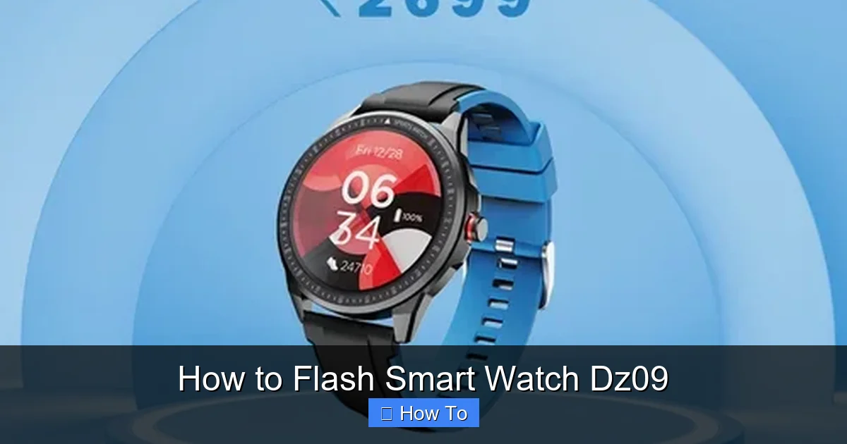 How to Flash Smart Watch Dz09