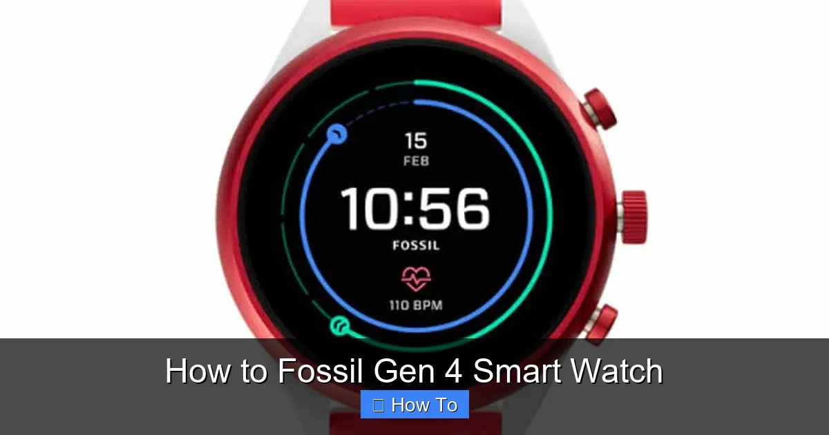 How to Fossil Gen 4 Smart Watch