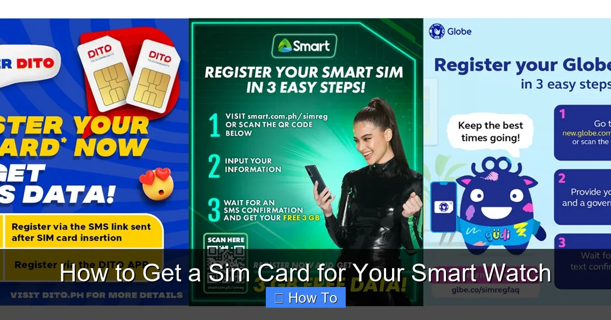 How to Get a Sim Card for Your Smart Watch