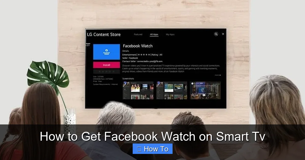How to Get Facebook Watch on Smart Tv