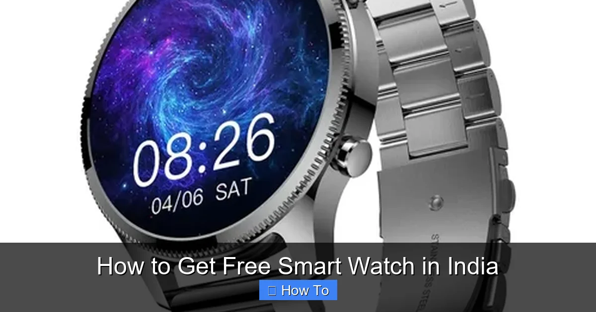 How to Get Free Smart Watch in India