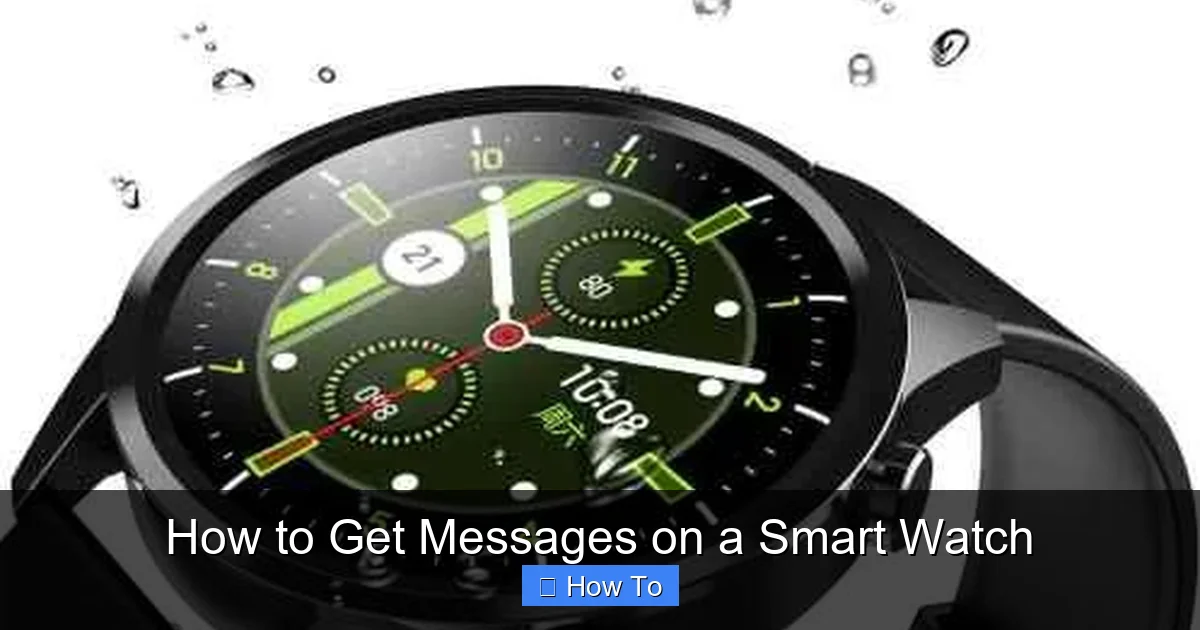 How to Get Messages on a Smart Watch