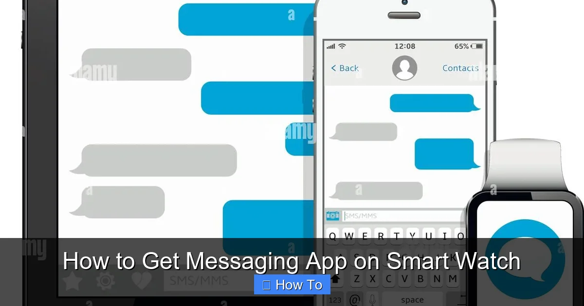 How to Get Messaging App on Smart Watch